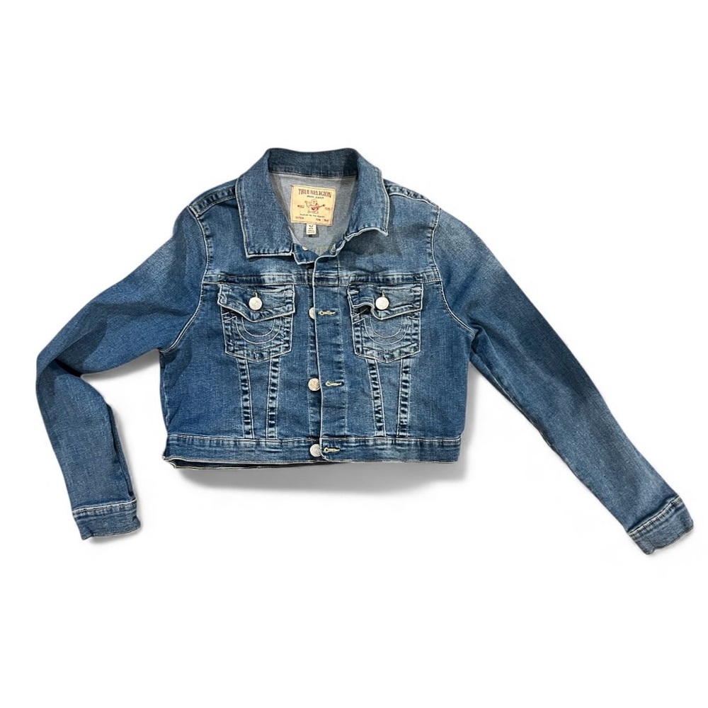 True Religion Y2K
Jimmy SN Crop Denim Jacket Size Medium EUC
